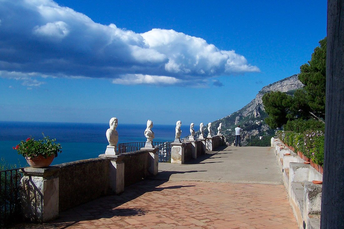 FROM VILLA CIMBRONE THE VIEW IS OWSOME