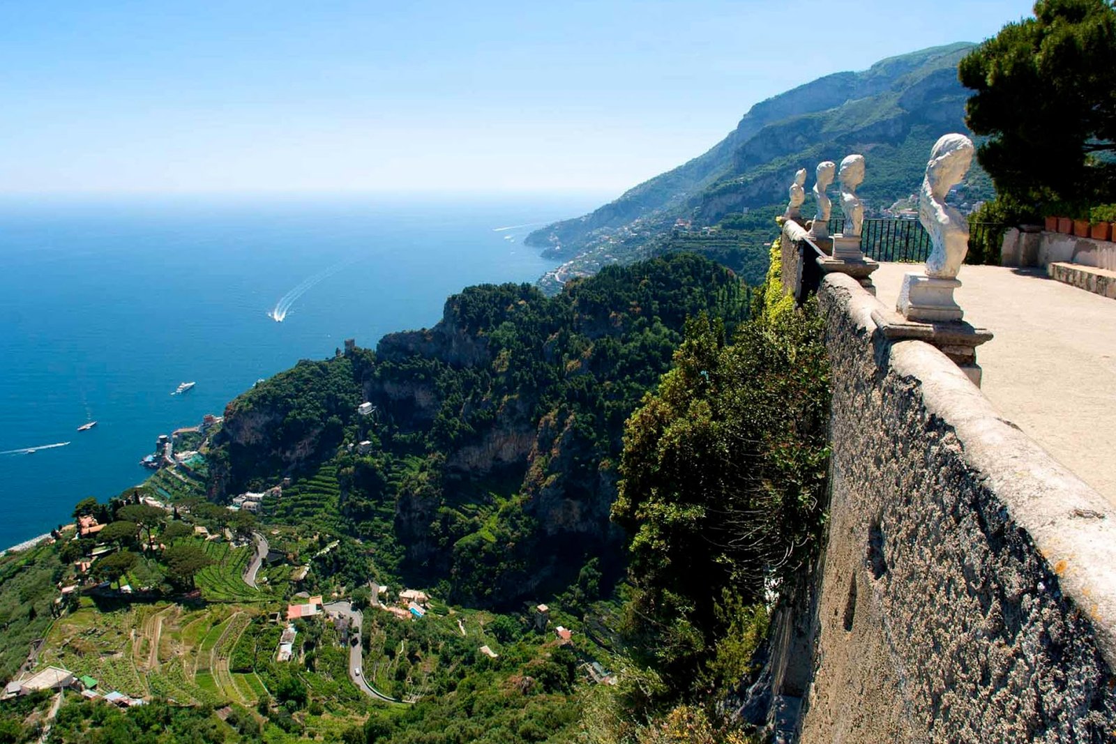 VIEW OF AMALFI COAST FROM RAVELLO